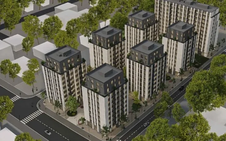 Tirane, jepet me qera apartament 2+1 , 83 m² 124.470 € 