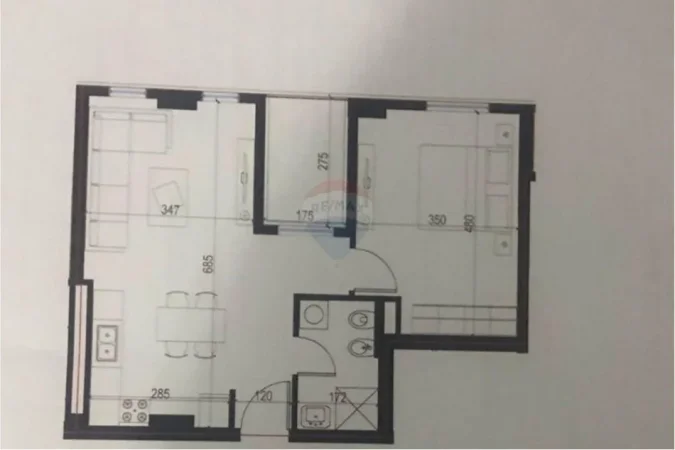 Tirane, shitet apartament 1+1 Kati 5, 71 m² 77.500 € 