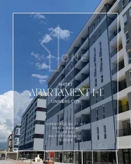 Tirane, shitet apartament 1+1 Kati 4, 66.270 € 