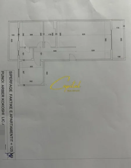 Tirane, shitet apartament 2+1 Kati 7, 124 m² 289.000 € (KOMUNA E PARISIT)