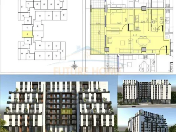 Tirane, shitet apartament 1+1+Ballkon Kati 3, 78 m² 90.700 € (Paskuqan)