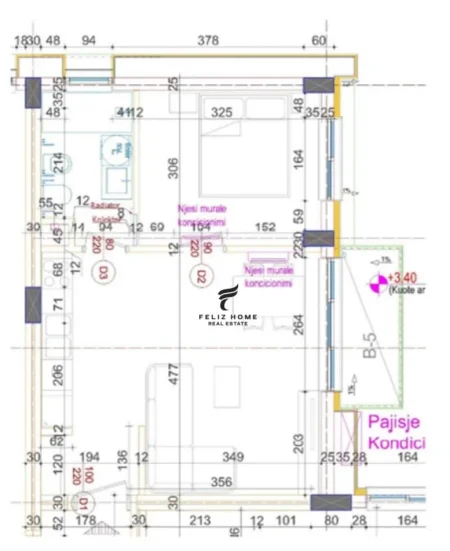 Tirane, shitet apartament 1+1 Kati 2, 60 m² 120.000 € (SPITALI I KAFSHEVE)