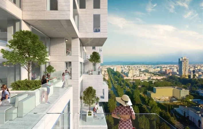 Tirane, shitet apartament 2+1 , 160 m² (Downtown one)