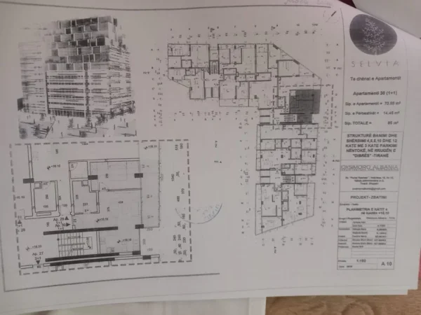 Tirane, shitet apartament 1+1+Ballkon Kati 4, 86 m² 195.500 € (Te Selvia, prane shkolles Servete Maci)