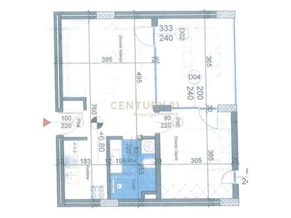 Gjiri Lalzit, shitet apartament 1+1+BLK Kati 2, 70 m² 115.000 Euro (Hamallaj, Turquoise Marina)