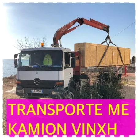 Tirane, - Transporte me kamion