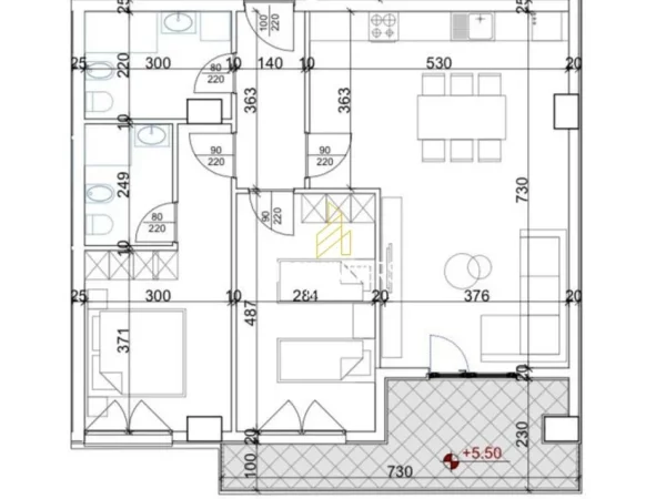 Dy Apartamente 2+1+2 për shitje në Kompleksin “Aura”, Laprakë!