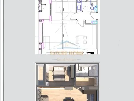 Tirane, shitet apartament 1+1+Ballkon Kati 11, 81 m² 200.000 € (Liqeni, United Towers of Tirana)