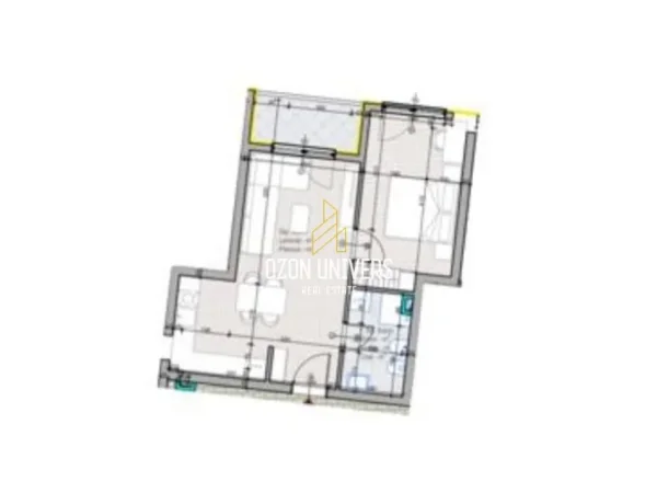 Tirane, shitet apartament 1+1+Ballkon Kati 4, 65 m² 75.210 € (Kompleksi Aluna, Paskuqan)