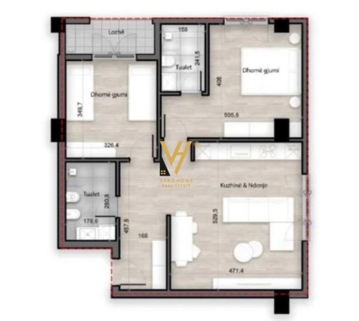 Tirane, shitet apartament 2+1+Ballkon Kati 4, 103 m² 165.000 € (SPLENDOR, PORCELAN)