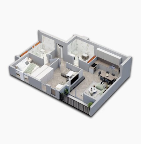 Tirane, shitet apartament 2+1 , 94 m² 88.870 € (UNIVERS CITY)