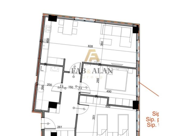 Tirane, shitet apartament 2+1 Kati 8, 105 m² 120.300 € (Paskuqan)