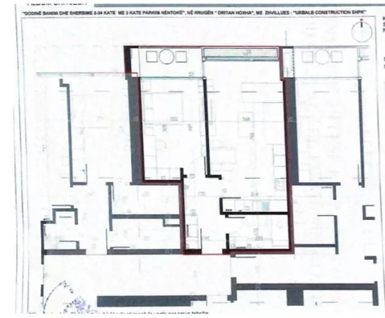 Tirane, jepet me qera apartament 1+1 Kati 6, 79 m² 130.102 € 