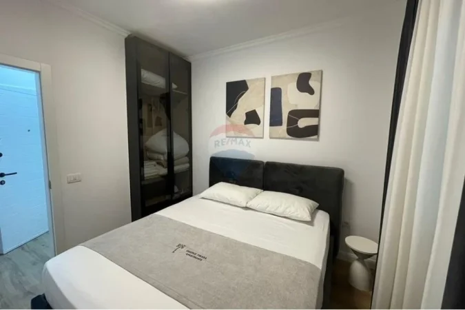 Tirane, jepet me qera apartament 1+1 Kati 2, 43 m² 600 € (Rruga Muhamet Gjollesha)