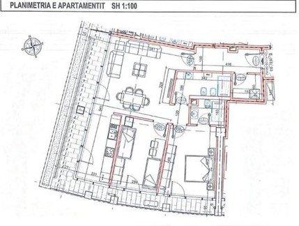 Tirane, shes apartament 2+1+2 +POST PARKIMI , 140 m² 480.000 € (Lake View, Liqeni i Tiranes)