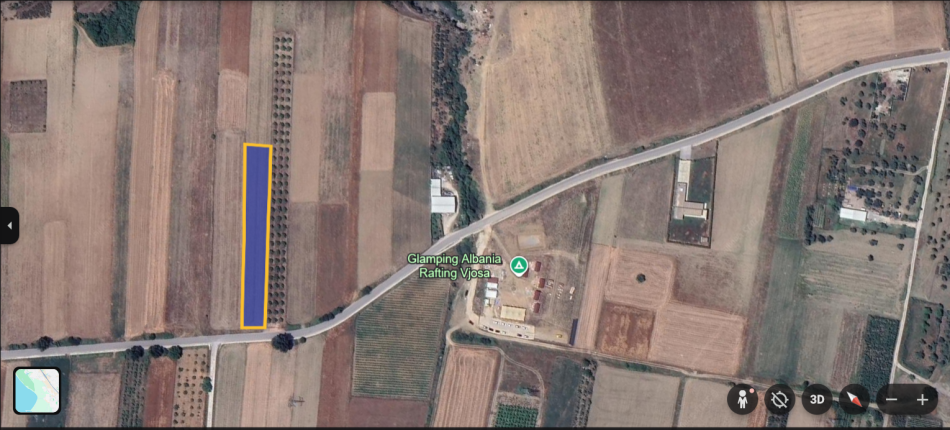 Permet, shitet toke bujqesore , 3.000 m² (Qilarisht)