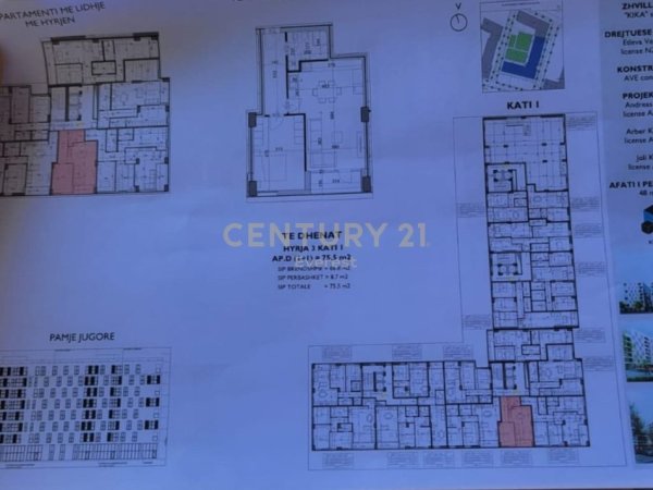 Tirane, shitet apartament 1+1 Kati 1, 76 m² 226.000 € (Komuna Parisit)