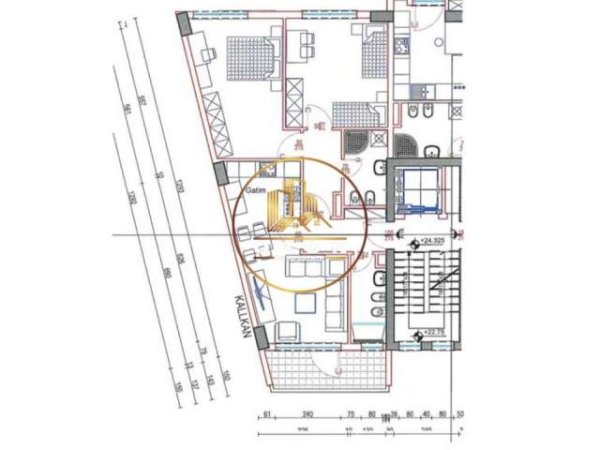 Tirane, shitet apartament 1+1+A+BLK Kati 2, 75 m² 2.000 Euro/m2 (SHKOLLA E BALETIT)