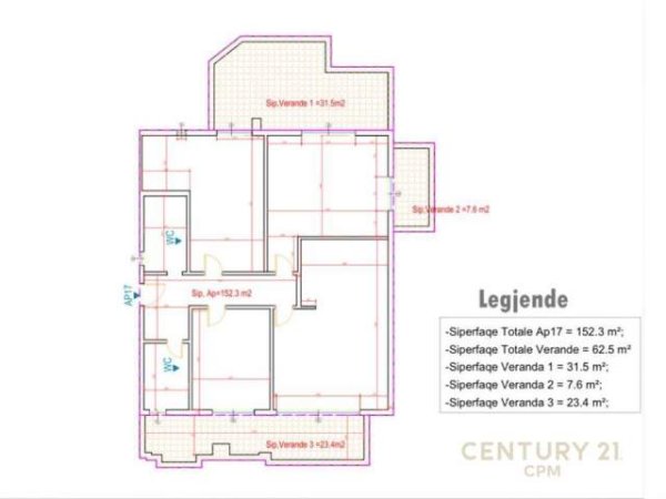 Tirane, shitet Penthouse 3+1+A+BLK Kati 5, 215 m² 330.000 Euro (Kompleksi kolombo)