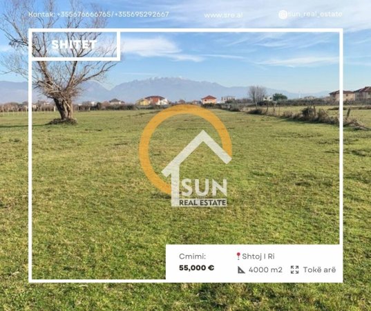 Shkoder, shitet toke , 4.000 m² 55.000 € (SHTOJ I RI)