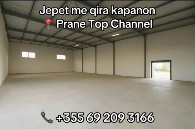 Tirane, jepet me qera magazine Kati 0, 250 m² (Prane Top Channel)