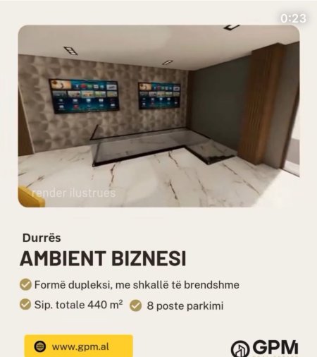 Durres, jepet me qera ambjent biznesi , 440 m² 2.500 € 