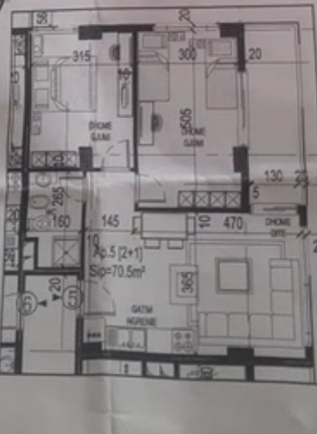 Tirane, shitet apartament 2+1+Ballkon Kati 8, 80 m² 116.000 € (YZBERISHT)