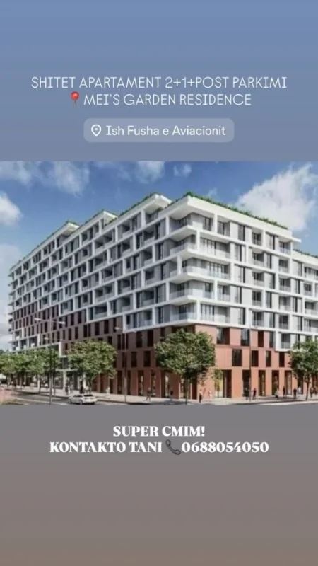 Tirane, shitet apartament 2+1 , 108 m² 134.900 € (Ish Fusha e Aviacionit)