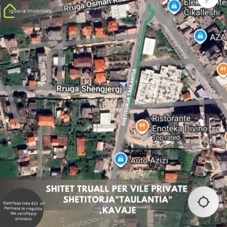 Kavaje, shitet truall , 815 m² 39.000 € (Kavaje,"Rruga Taulantia")