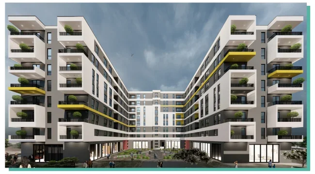 Tirane, shitet apartament 1+1+Ballkon Kati 5, 66 m² 65.000 € (Univers City)