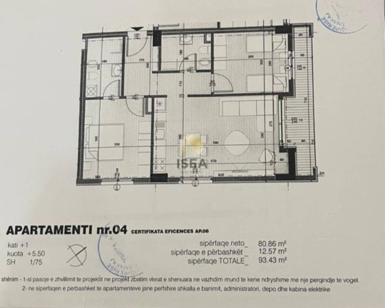 Tirane, shitet apartament 2+1+Aneks , 93 m² 155.000 € (në zonën e Ish Fushës së Aviacionit, prane Shkolles “Dhora Leka”)