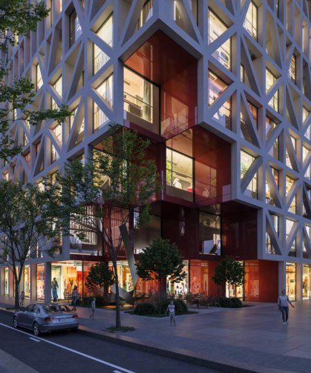 Tirane, jepet me qera apartament 3+1 Kati 17, 132 m² 