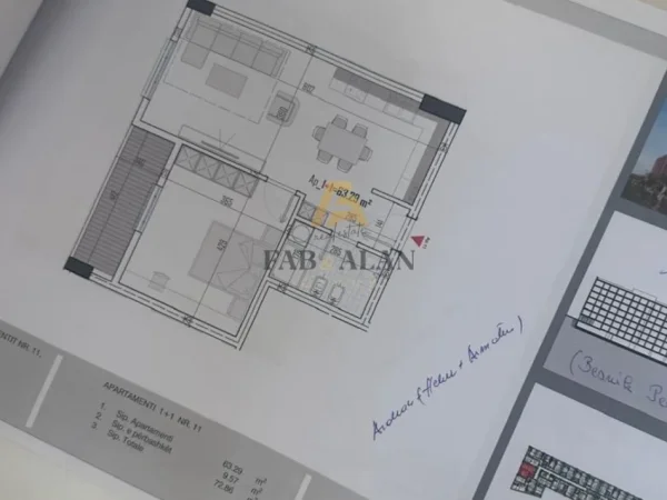 Tirane, shitet apartament 1+1 , 73 m² 73.000 € (Paskuqan)