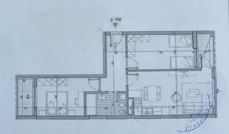 Tirane, shitet apartament 2+1 Kati 1, 94 m² 108.000 € (Kompleksi Univers City,)