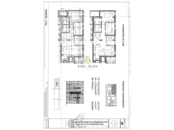 Tirane, shitet apartament 2+1 Kati 4, 126 m² 213.900 € (Prane Bulevardit te Ri)