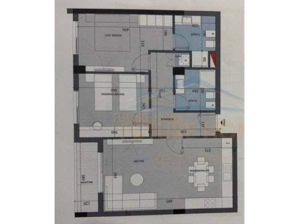 Tirane, shitet apartament 2+1+Ballkon Kati 4, 102 m² 96.529 € (Rezidenca Diellon Paskuqan)