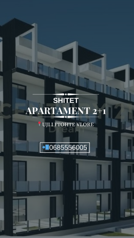 Vlore, shitet apartament 2+1 Kati 4, 101 m² 