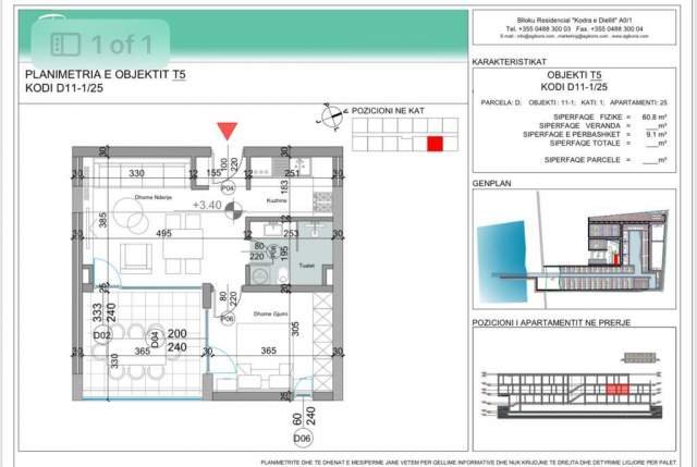 Apartmanet 1+1 ne shitje, Turquoise Marina, Gjiri i Lalzit.