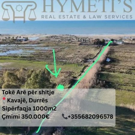 Kavaje, shitet toke , 1.000 m² 350.000 € (Kavaje, Qerret)