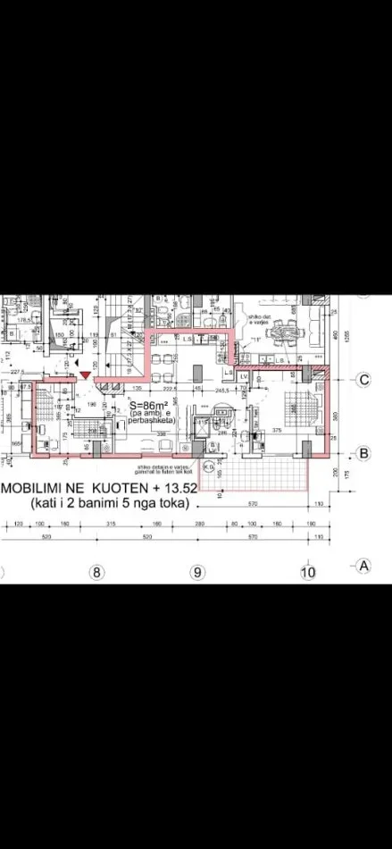 Tirane, shitet apartament 2+1+Ballkon Kati 2, 86 m² 196.000 € (ZOGU I ZI)