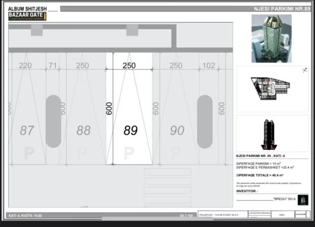 Tirane, shitet garazh | post parkimi , 40 m² 60.000 € (Bazaar Gate)
