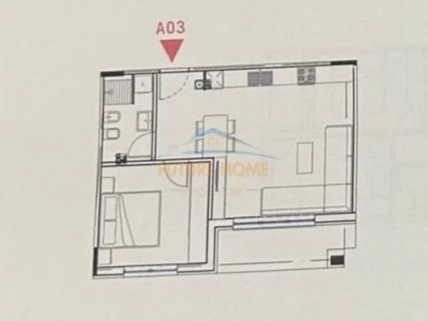 Tirane, shitet apartament 1+1+Ballkon Kati 7, 68 m² 125.300 € (Kompleksi ndregjoni bulevardi i ri)
