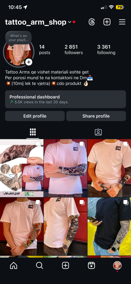 Faqe ne instagram