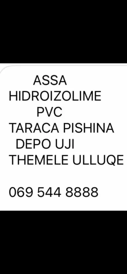 Tirane, ofroj HIDROIZOLIME ME GARANCI