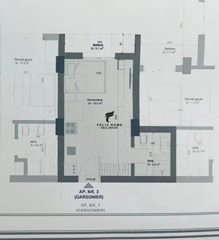 Durres, shitet garsonier 1+1 Kati 6, 38 m² 54.000 € (GOLEM)