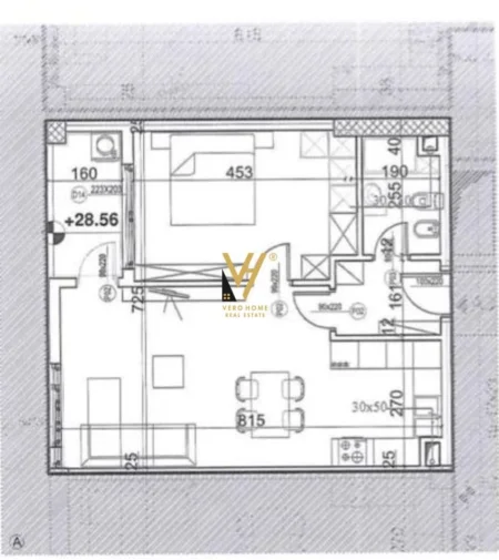 Tirane, shitet apartament 1+1+Ballkon Kati 8, 75 m² 116.000 € (RRUGA E DIBRES)