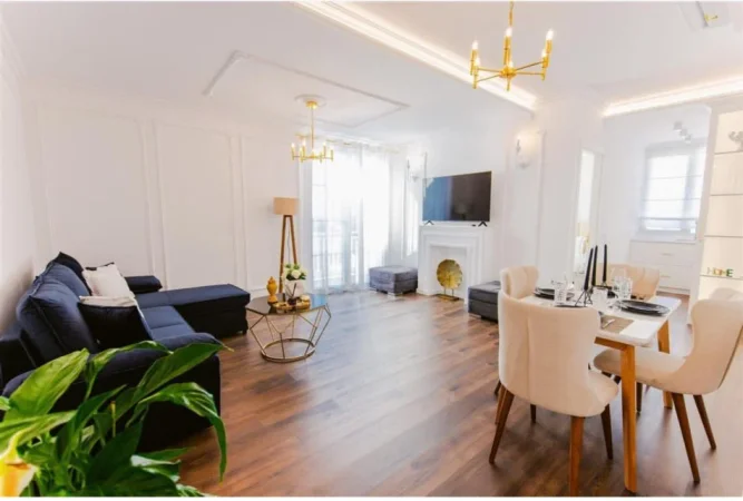 Astir, jepet me qera Super apartament 1+1+bllk Kati 9, 75 m² 550 € (Astir te Vila L 2)