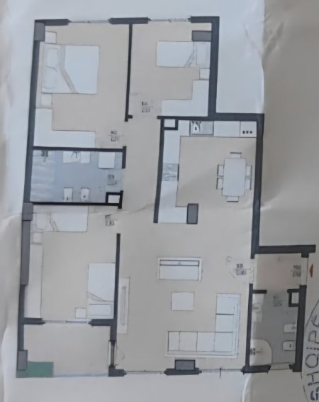Tirane, jepet me qera nga Pronari, pa-komision apartament 3+1+Aneks+Ballkon Kati 1, 133 m² 540 € 