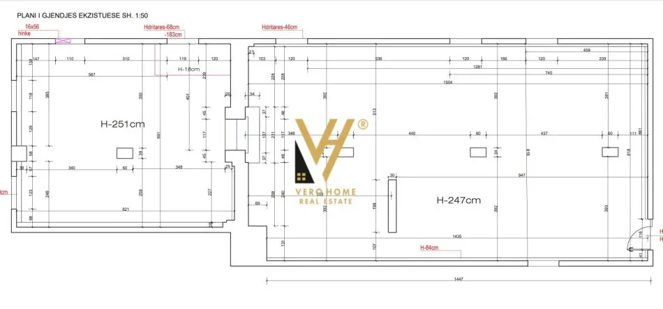Tirane, jepet me qera ambjent biznesi Kati -1, 200 m² 3.000 € (BLLOK)