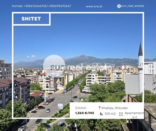 Shkoder, shitet apartament 2+1+Ballkon Kati 7, 103 m² 140.080 € 